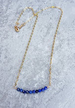 Load image into Gallery viewer, Lapis Lazuli Bar Necklace