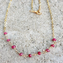 Load image into Gallery viewer, Ruby Cascade Necklace