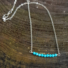 Load image into Gallery viewer, Turquoise bar Necklace