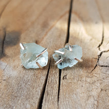 Load image into Gallery viewer, Aquamarine Studs
