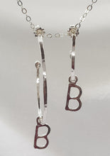 Load image into Gallery viewer, Hoops with Small Initial Charms