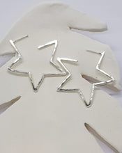 Load image into Gallery viewer, Star Hoops