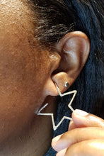 Load image into Gallery viewer, Star Hoops
