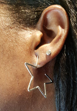 Load image into Gallery viewer, Star Hoops