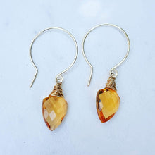 Load image into Gallery viewer, Citrine Drop Earrings
