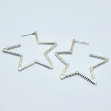 Load image into Gallery viewer, Star Hoops