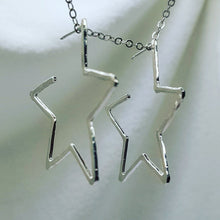 Load image into Gallery viewer, Star Hoops