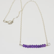 Load image into Gallery viewer, Amethyst Bar Necklace