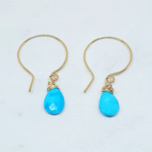 Load image into Gallery viewer, Turquoise Drop Earrings