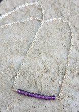 Load image into Gallery viewer, Amethyst Bar Necklace

