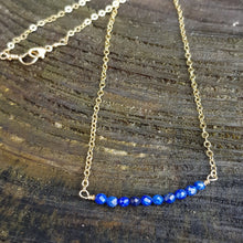 Load image into Gallery viewer, Lapis Lazuli Bar Necklace
