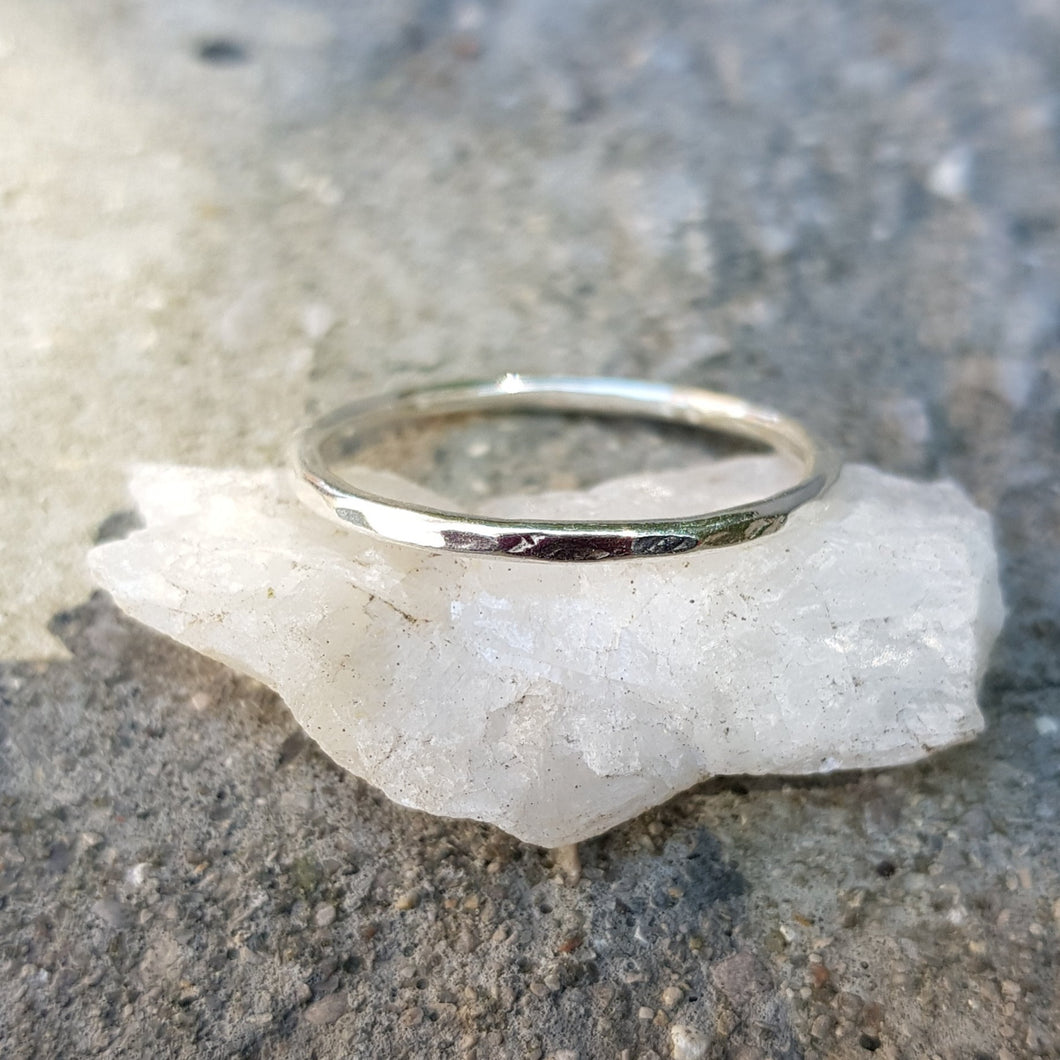 Hammered Stack Ring