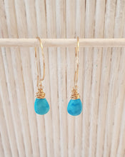 Load image into Gallery viewer, Turquoise Drop Earrings
