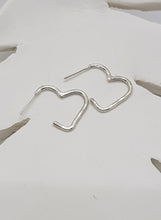 Load image into Gallery viewer, Mini Heart Hoops
