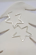 Load image into Gallery viewer, Star Hoops
