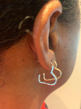 Load image into Gallery viewer, Mini Heart Hoops
