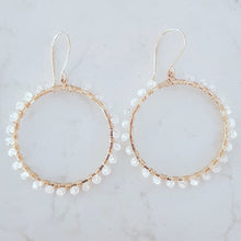 Load image into Gallery viewer, Moonstone Hoops
