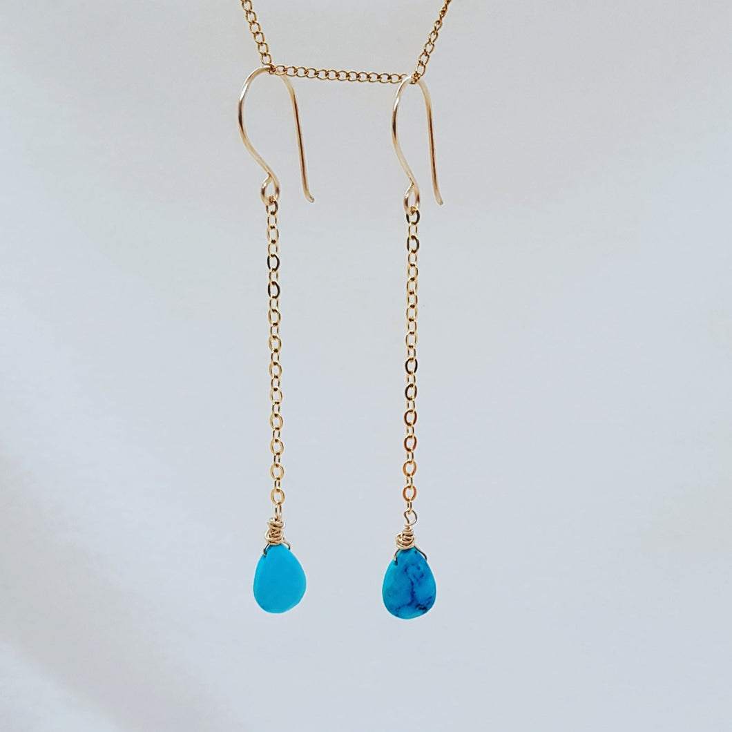 Turquoise drop earrings