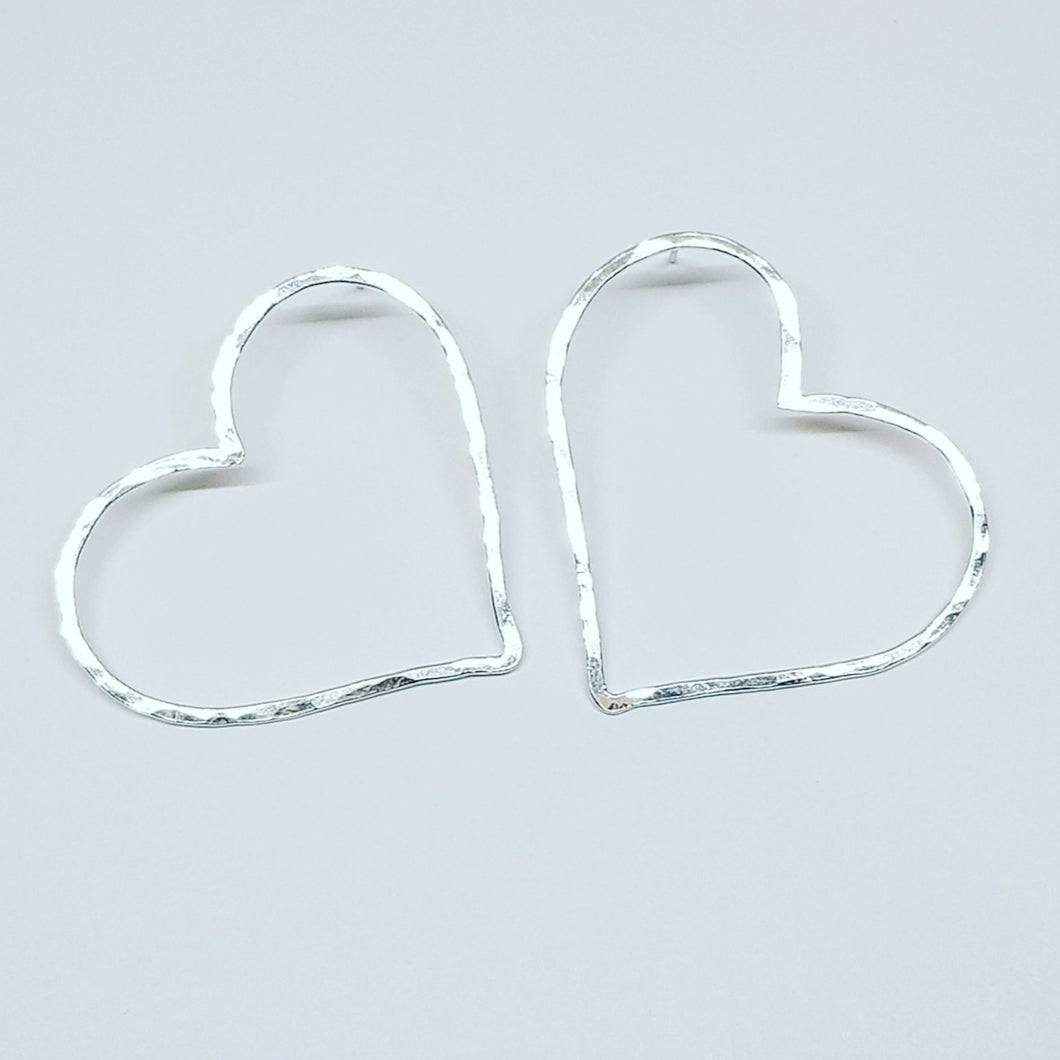 Open Heart Earrings