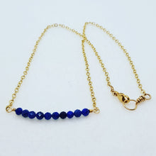 Load image into Gallery viewer, Lapis Lazuli Bar Necklace
